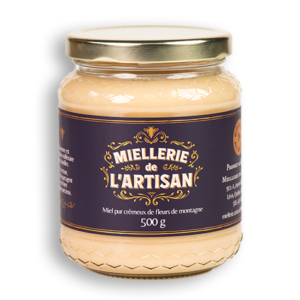 Bocal de miel crémeux baratté Mielerie de l'Artisan, 500g